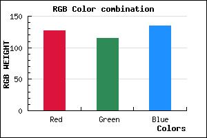 rgb background color #7F7387 mixer