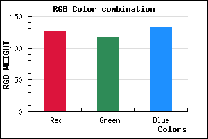 rgb background color #7F7585 mixer