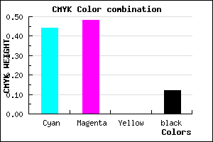 #7F75E1 color CMYK mixer