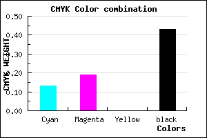 #7F7692 color CMYK mixer