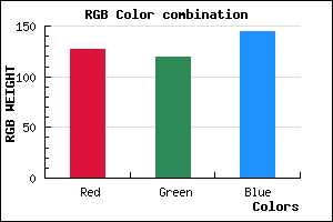 rgb background color #7F7790 mixer