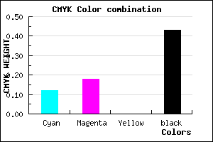 #7F7791 color CMYK mixer