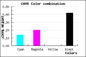 #7F7794 color CMYK mixer