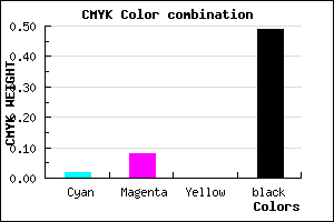 #7F7882 color CMYK mixer