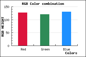 rgb background color #7F7882 mixer
