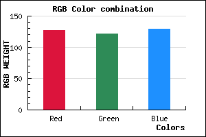 rgb background color #7F7981 mixer