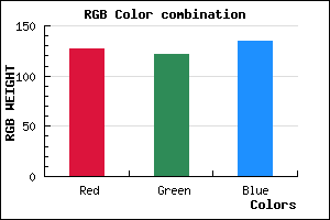 rgb background color #7F7987 mixer