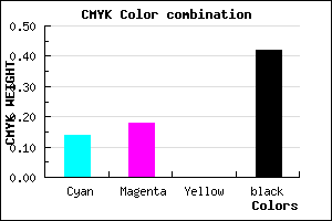 #7F7A94 color CMYK mixer