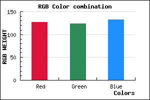 rgb background color #7F7C84 mixer