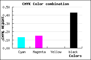 #7F7C92 color CMYK mixer