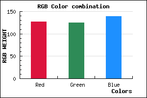 rgb background color #7F7D8B mixer