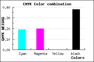#7F7E9D color CMYK mixer