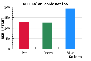 rgb background color #7F7EC0 mixer