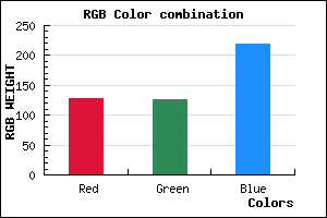 rgb background color #7F7EDB mixer