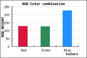 rgb background color #7F7EE2 mixer