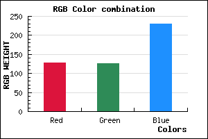 rgb background color #7F7EE6 mixer