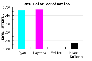#7F7EED color CMYK mixer