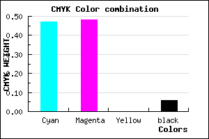 #7F7EF0 color CMYK mixer