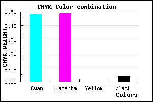#7F7EF5 color CMYK mixer