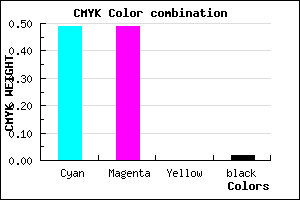 #7F7EF9 color CMYK mixer