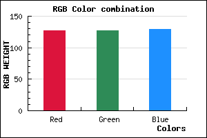 rgb background color #7F7F81 mixer
