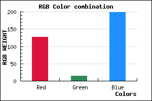 rgb background color #7F0FC7 mixer