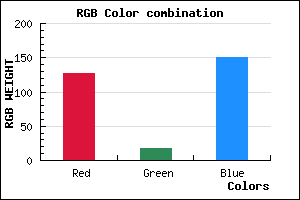 rgb background color #7F1297 mixer
