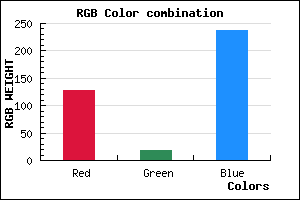 rgb background color #7F12ED mixer