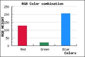 rgb background color #7F14CE mixer