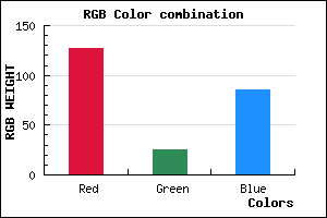 rgb background color #7F1955 mixer