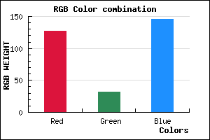 rgb background color #7F2092 mixer
