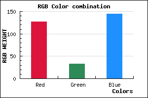 rgb background color #7F2191 mixer
