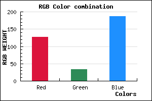 rgb background color #7F21BB mixer