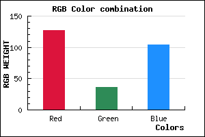 rgb background color #7F2468 mixer