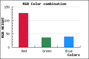 rgb background color #7F2427 mixer