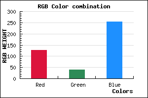 rgb background color #7F27FF mixer