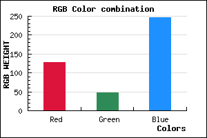 rgb background color #7F2FF7 mixer