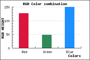rgb background color #7F3096 mixer