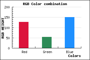 rgb background color #7F3697 mixer