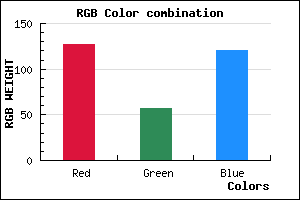 rgb background color #7F3978 mixer