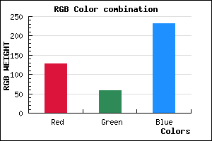 rgb background color #7F3AE7 mixer