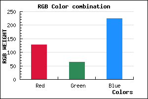 rgb background color #7F3FE1 mixer