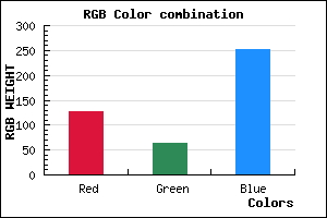 rgb background color #7F40FC mixer