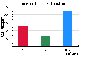 rgb background color #7F41DC mixer