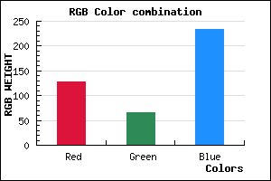 rgb background color #7F42EA mixer