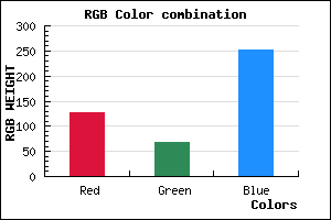 rgb background color #7F43FB mixer