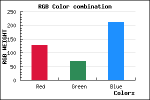rgb background color #7F45D3 mixer