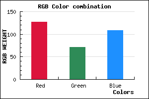 rgb background color #7F476C mixer