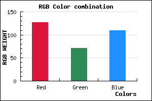 rgb background color #7F476D mixer