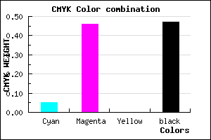 #7F4886 color CMYK mixer